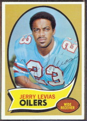 autographed 1970 topps jerry levias