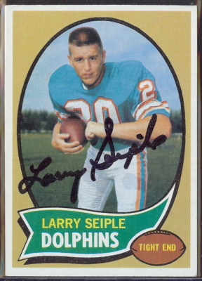 autographed 1970 topps larry seiple