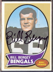 autographed 1970 topps bill bergey