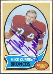 autographed 1970 topps mike current