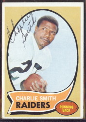 autographed 1970 topps charlie smith