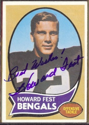 autographed 1970 topps howard fest