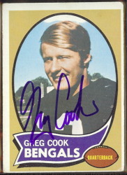 autographed 1970 topps greg cook