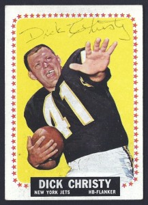 autographed 1964 topps dick christy