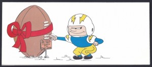 chargers christmas card