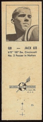 1960 Oilers Matchbook - Jack Lee