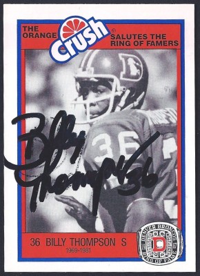 1987 Broncos Rign of Fame - Billy Thompson
