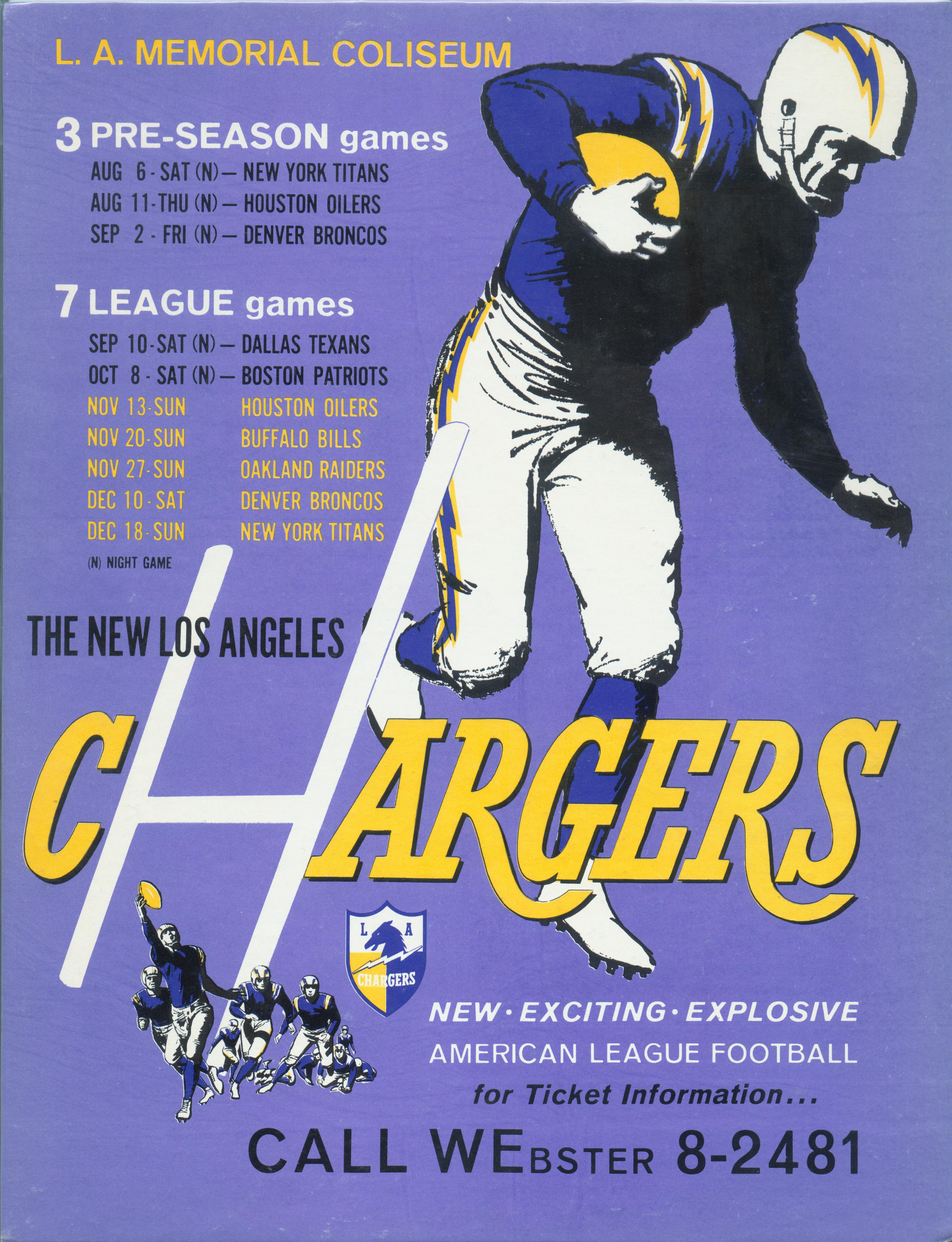 The Los Angeles Chargers – Tales from the AFL