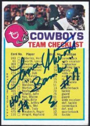 1973 Topps Cowboys Checklist