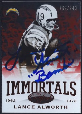 2014 Panini Certified Immortals Mirror Red